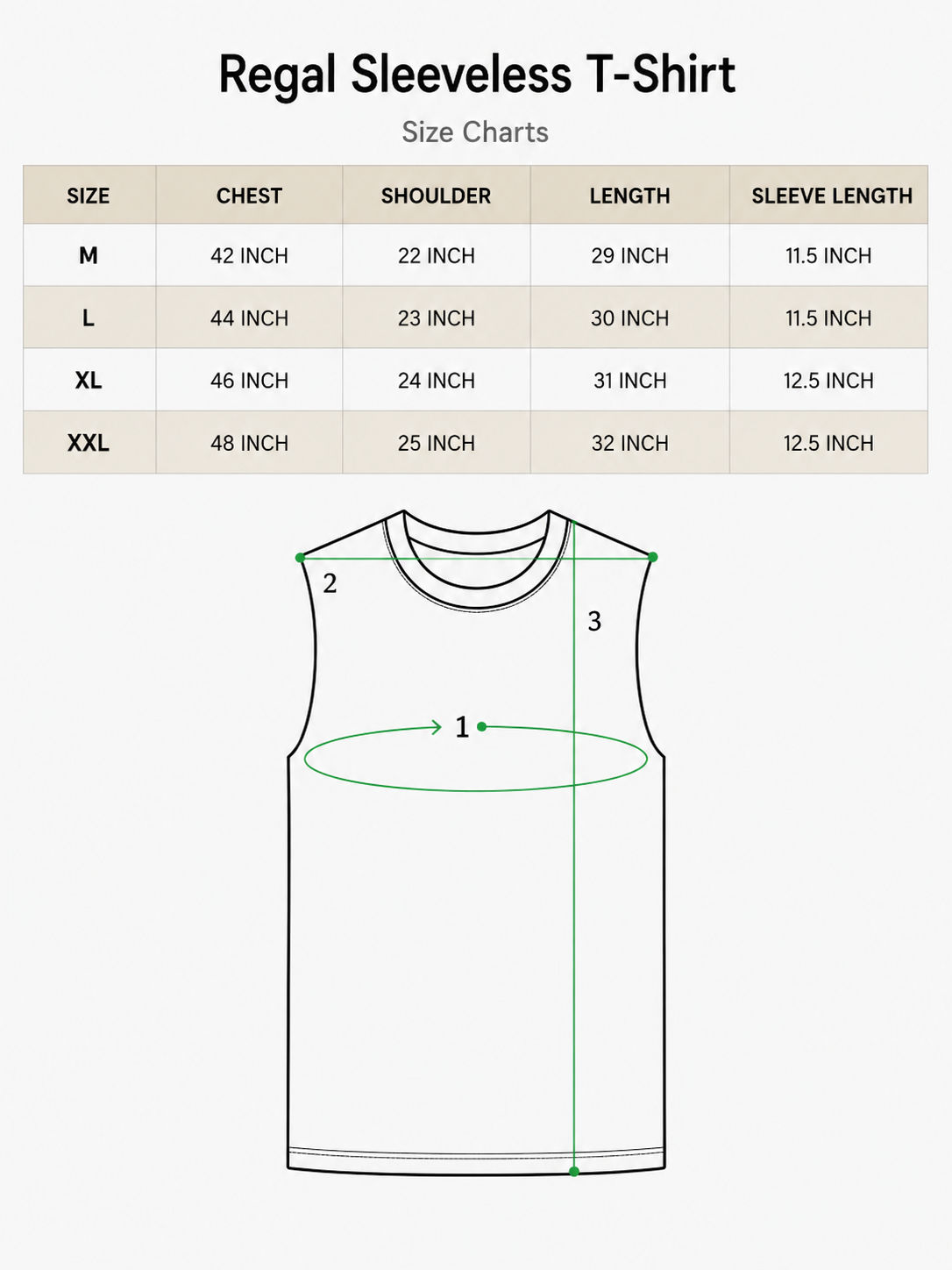 Regal Sleeveless T-Shirt